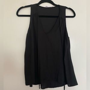 Nordstrom sleeveless black blouse